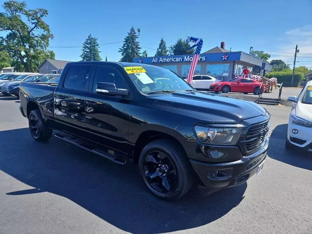 Black 2019 Ram 1500 Crew Cab Big Horn Pickup 4D 6 1/3 ft for sale in Tacoma, WA