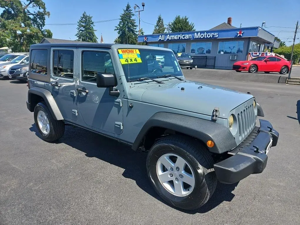 Gray 2015 Jeep Wrangler Unlimited Sport S SUV 4D for sale in Tacoma, WA