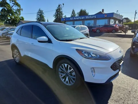 White 2022 Ford Escape Titanium Hybrid Sport Utility 4D for sale in Tacoma, WA