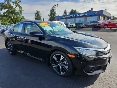 Black 2017 Honda Civic Touring Sedan 4D for sale in Tacoma, WA