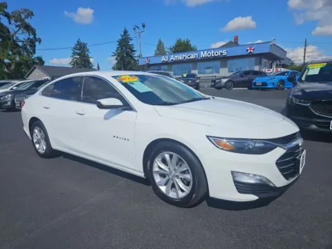 White 2021 Chevrolet Malibu LT Sedan 4D for sale in Tacoma, WA