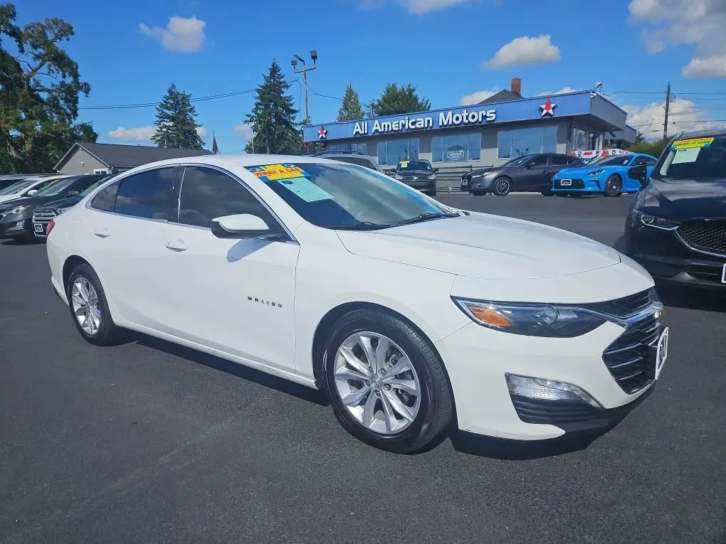 White 2021 Chevrolet Malibu LT Sedan 4D for sale in Tacoma, WA