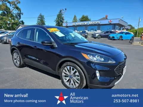 Blue 2021 Ford Escape Titanium Hybrid Sport Utility 4D for sale in Tacoma, WA