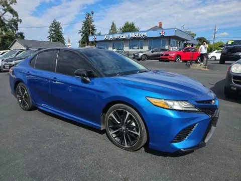 Blue 2019 Toyota Camry XSE Sedan 4D for sale in Tacoma, WA