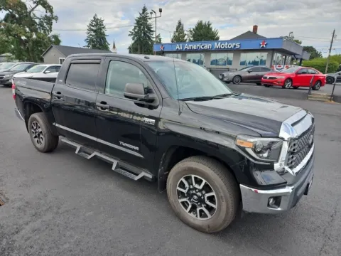 Black 2019 Toyota Tundra CrewMax SR5 Pickup 4D 5 1/2 ft for sale in Tacoma, WA