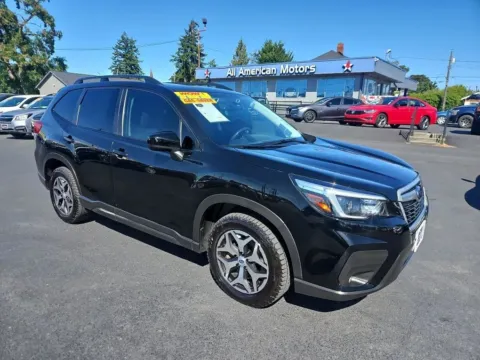 Blue 2021 Subaru Forester Premium Sport Utility 4D for sale in Tacoma, WA