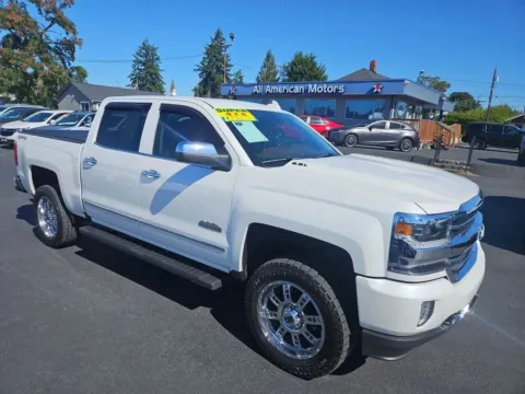 White 2017 Chevrolet Silverado 1500 Crew Cab High Country Pickup 4D 5 3/4 ft for sale in Tacoma, WA