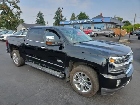 Black 2017 Chevrolet Silverado 1500 Crew Cab High Country Pickup 4D 5 3/4 ft for sale in Tacoma, WA