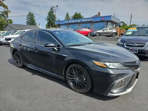 Black 2021 Toyota Camry Hybrid XSE Sedan 4D for sale in Tacoma, WA