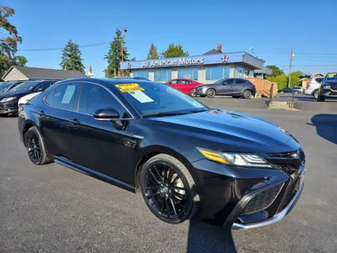 Black 2021 Toyota Camry Hybrid XSE Sedan 4D for sale in Tacoma, WA