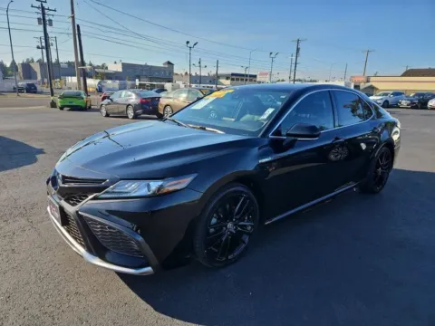 Another view of 2021 Toyota Camry Hybrid XSE Sedan 4D for sale in Tacoma, WA at All American Motors