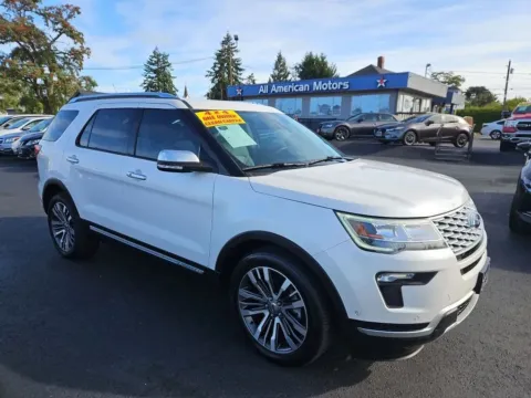 White 2019 Ford Explorer Platinum Sport Utility 4D for sale in Tacoma, WA