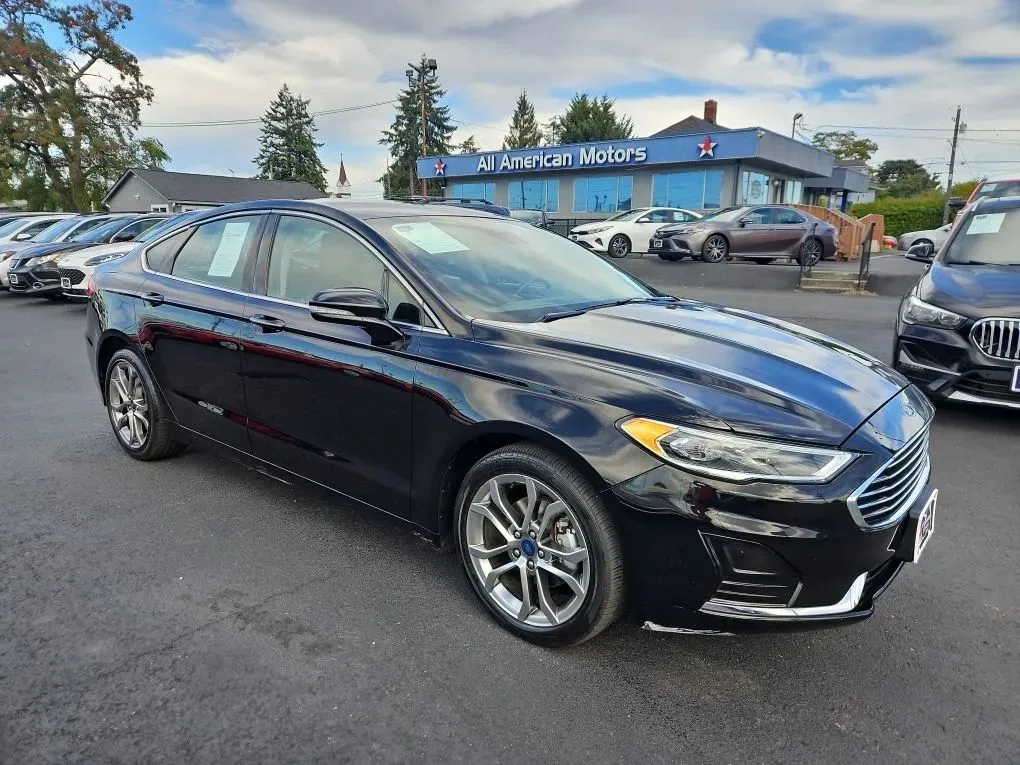 Black 2019 Ford Fusion SEL Sedan 4D for sale in Tacoma, WA