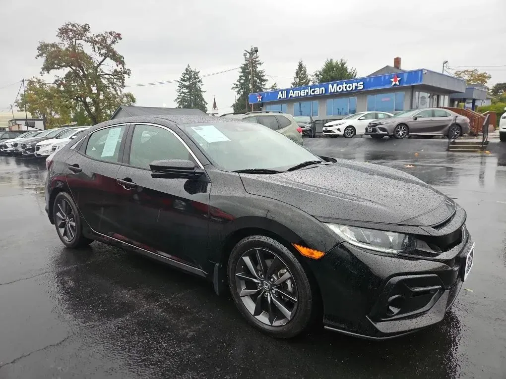 Black 2020 Honda Civic EX Hatchback 4D for sale in Tacoma, WA