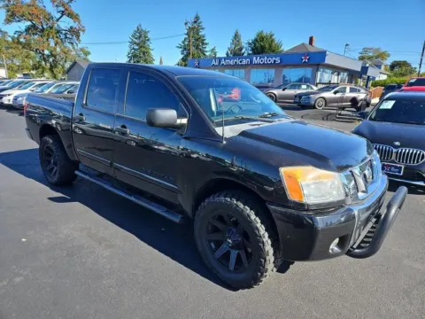 Black 2012 Nissan Titan Crew Cab SV Pickup 4D 5 1/2 ft for sale in Tacoma, WA