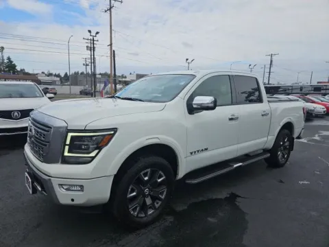 Another view of 2021 Nissan Titan Crew Cab Platinum Reserve Pickup 4D 5 1/2 ft for sale in Tacoma, WA at All American Motors