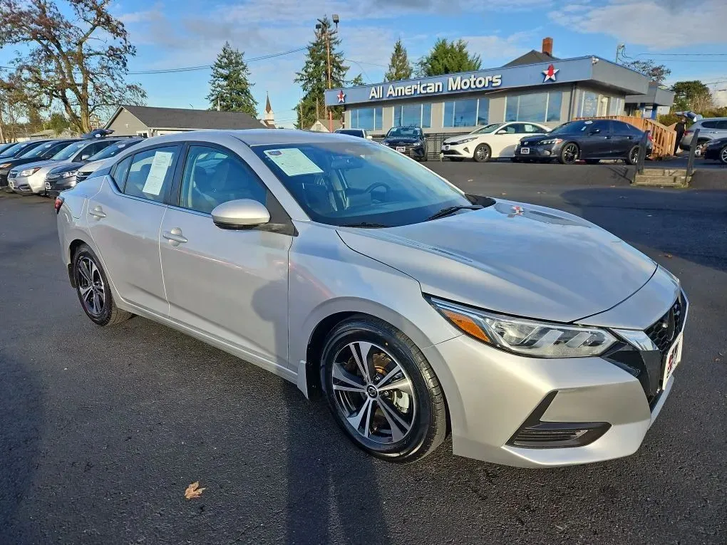 Silver 2020 Nissan Sentra SV Sedan 4D for sale in Tacoma, WA