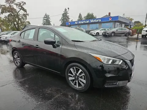 Black 2021 Nissan Versa SV Sedan 4D for sale in Tacoma, WA