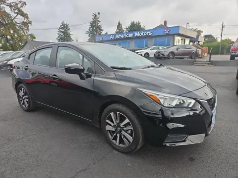 Black 2021 Nissan Versa SV Sedan 4D for sale in Tacoma, WA