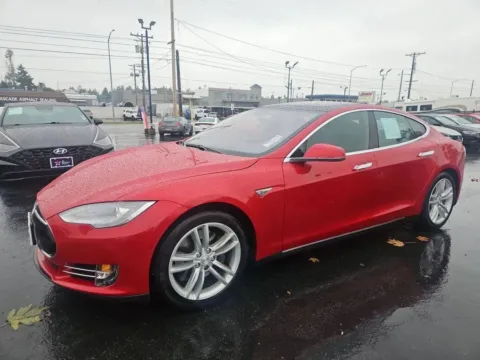 Another view of 2015 Tesla Model S 85D Sedan 4D for sale in Tacoma, WA at All American Motors