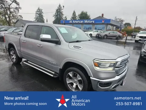 Silver 2019 Ram 1500 Crew Cab Laramie Pickup 4D 5 1/2 ft for sale in Tacoma, WA