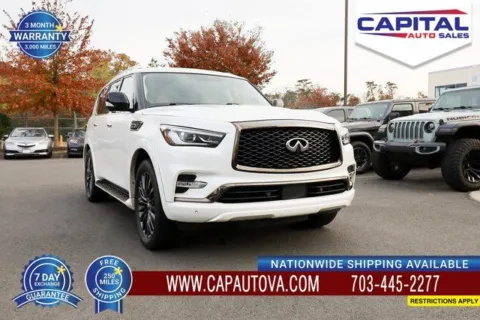 White 2021 INFINITI QX80 Premium Select for sale in Chantilly, VA