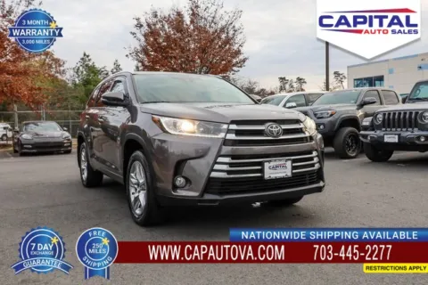 Gray 2017 Toyota Highlander Limited for sale in Chantilly, VA