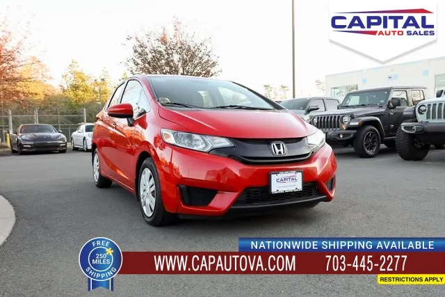 Red 2015 Honda Fit LX for sale in Chantilly, VA