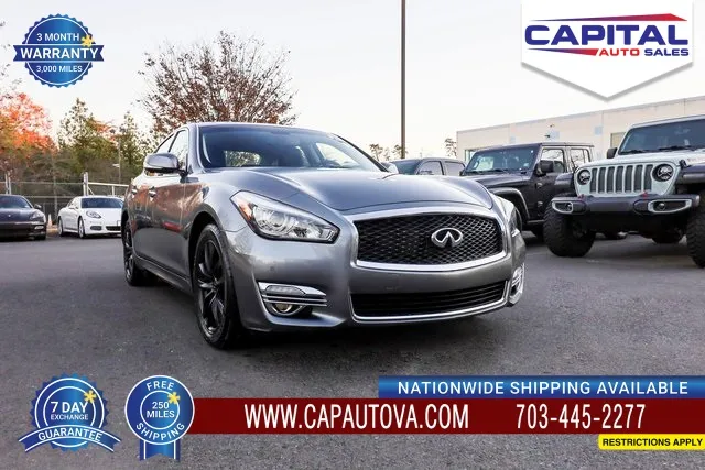 Gray 2018 INFINITI Q70 3.7 LUXE for sale in Chantilly, VA