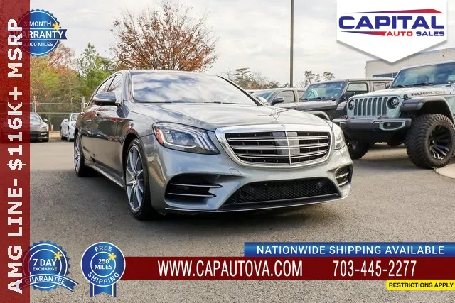 Gray 2018 Mercedes-Benz S-Class S 560 for sale in Chantilly, VA