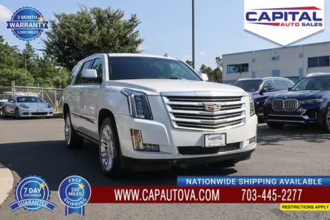 White 2016 Cadillac Escalade Platinum Edition for sale in Chantilly, VA