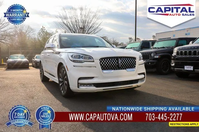 White 2021 Lincoln Aviator Plug-In Hybrid Black Label Grand Touring for sale in Chantilly, VA