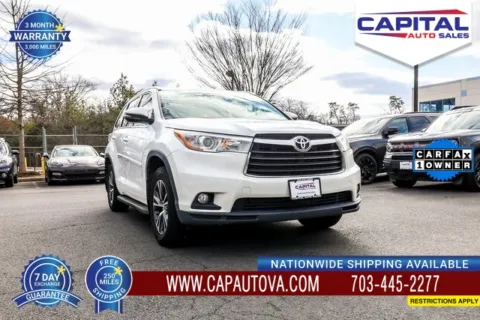 White 2016 Toyota Highlander XLE V6 for sale in Chantilly, VA