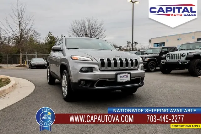 Silver 2015 Jeep Cherokee Limited for sale in Chantilly, VA