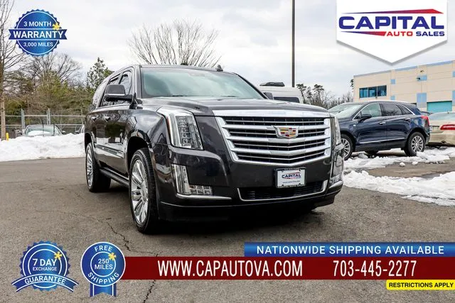 Gray 2017 Cadillac Escalade Platinum Edition for sale in Chantilly, VA