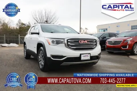 White 2018 GMC Acadia SLE-2 for sale in Chantilly, VA