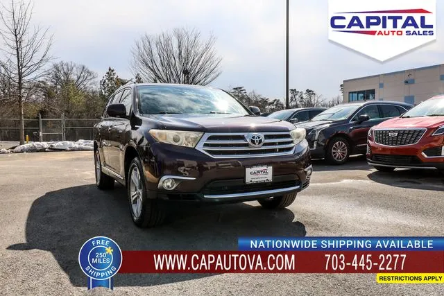 Red 2013 Toyota Highlander Limited for sale in Chantilly, VA