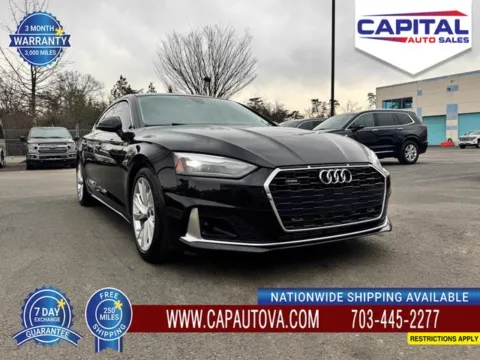 Black 2021 Audi A5 40 Premium for sale in Chantilly, VA