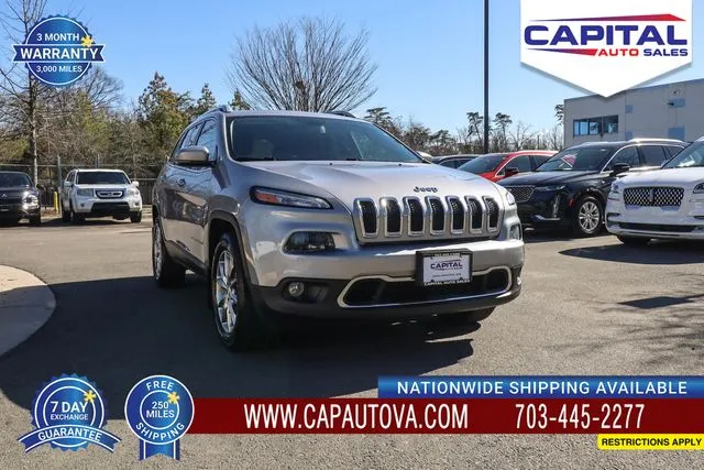 Silver 2018 Jeep Cherokee Limited for sale in Chantilly, VA