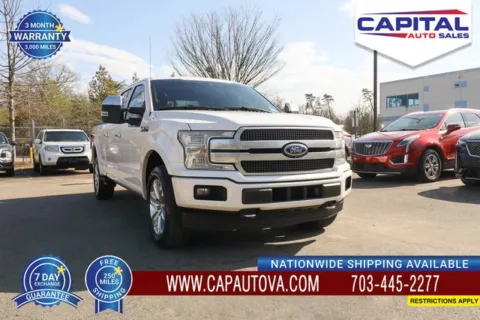 White 2018 Ford F-150 Platinum for sale in Chantilly, VA