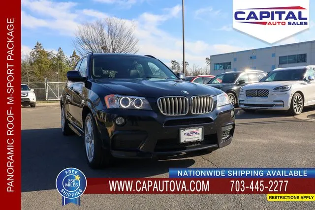 Black 2014 BMW X3 xDrive28i for sale in Chantilly, VA