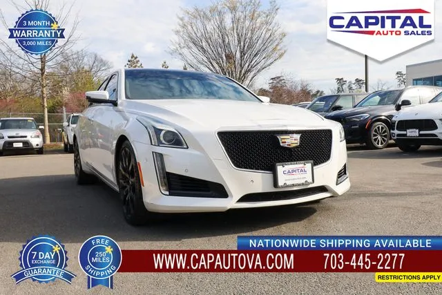 White 2017 Cadillac CTS 3.6L Twin Turbo V-Sport for sale in Chantilly, VA