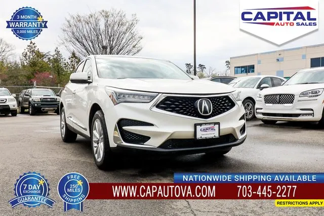 White 2019 Acura RDX for sale in Chantilly, VA