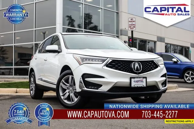 White 2021 Acura RDX Advance Package for sale in Chantilly, VA