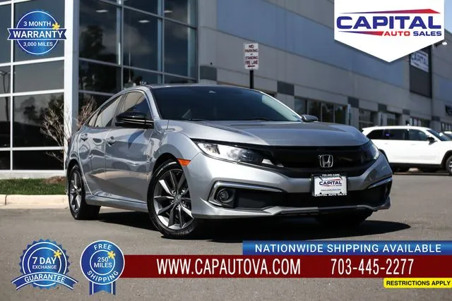 Silver 2019 Honda Civic EX for sale in Chantilly, VA
