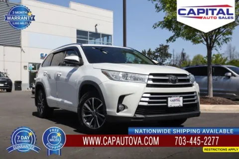 White 2017 Toyota Highlander XLE for sale in Chantilly, VA