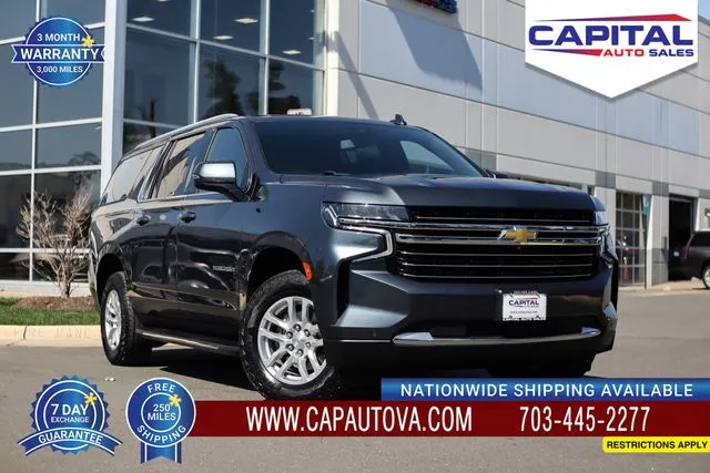 Gray 2021 Chevrolet Suburban LT for sale in Chantilly, VA