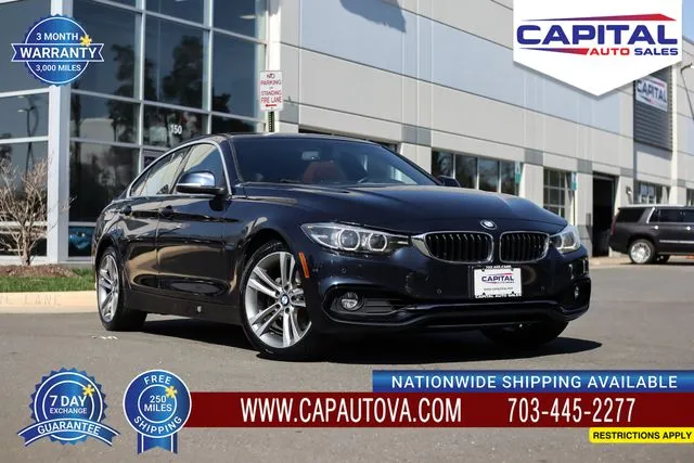 Blue 2019 BMW 4 Series 430i Gran Coupe for sale in Chantilly, VA