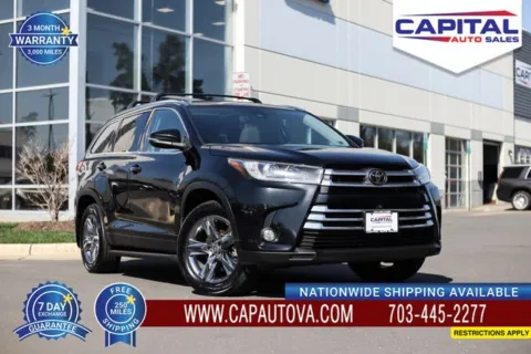 Black 2018 Toyota Highlander Limited Platinum for sale in Chantilly, VA