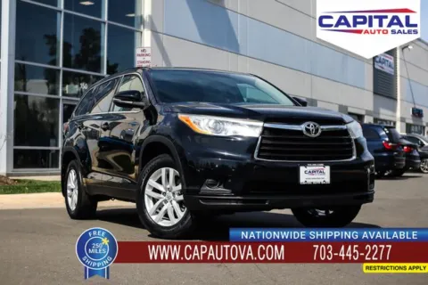 Black 2014 Toyota Highlander LE V6 for sale in Chantilly, VA